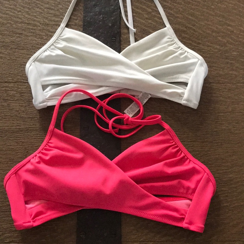 Pink VS swim tops